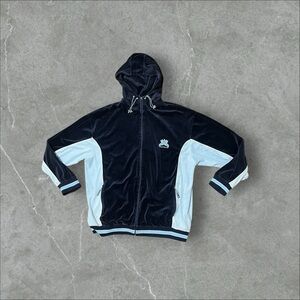 Navy & Baby Blue Velour Tracksuit